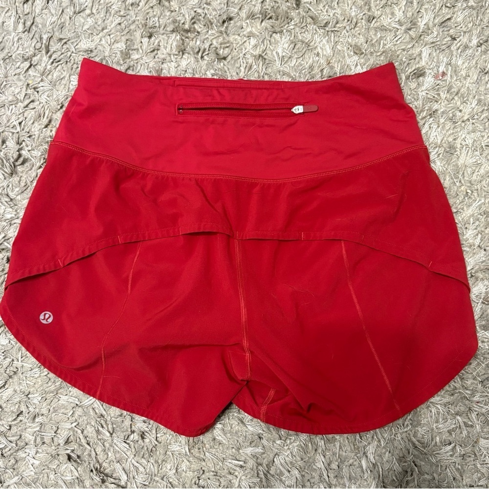 lululemon athletica Red Athletic Shorts